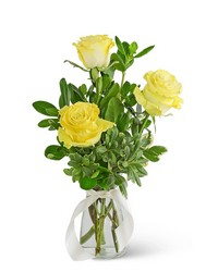 Three Yellow Roses from Brennan's Secaucus Meadowlands Florist 