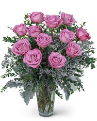 One Dozen Angelic Lavender Roses from Brennan's Secaucus Meadowlands Florist 