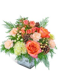 Peachy Woodland from Brennan's Secaucus Meadowlands Florist 
