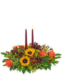 Autumnal Abundance Centerpiece from Brennan's Secaucus Meadowlands Florist 