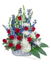 Freedom Tribute Basket from Brennan's Secaucus Meadowlands Florist 