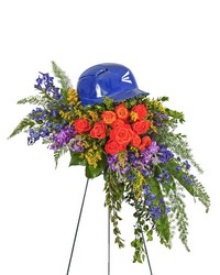 Tears in Heaven Personalized Standing Spray from Brennan's Secaucus Meadowlands Florist 