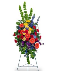 Vibrant Life Standing Spray from Brennan's Secaucus Meadowlands Florist 