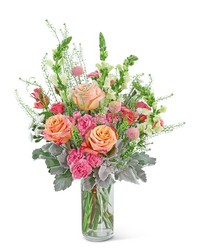 Rosy Coral Breeze from Brennan's Secaucus Meadowlands Florist 